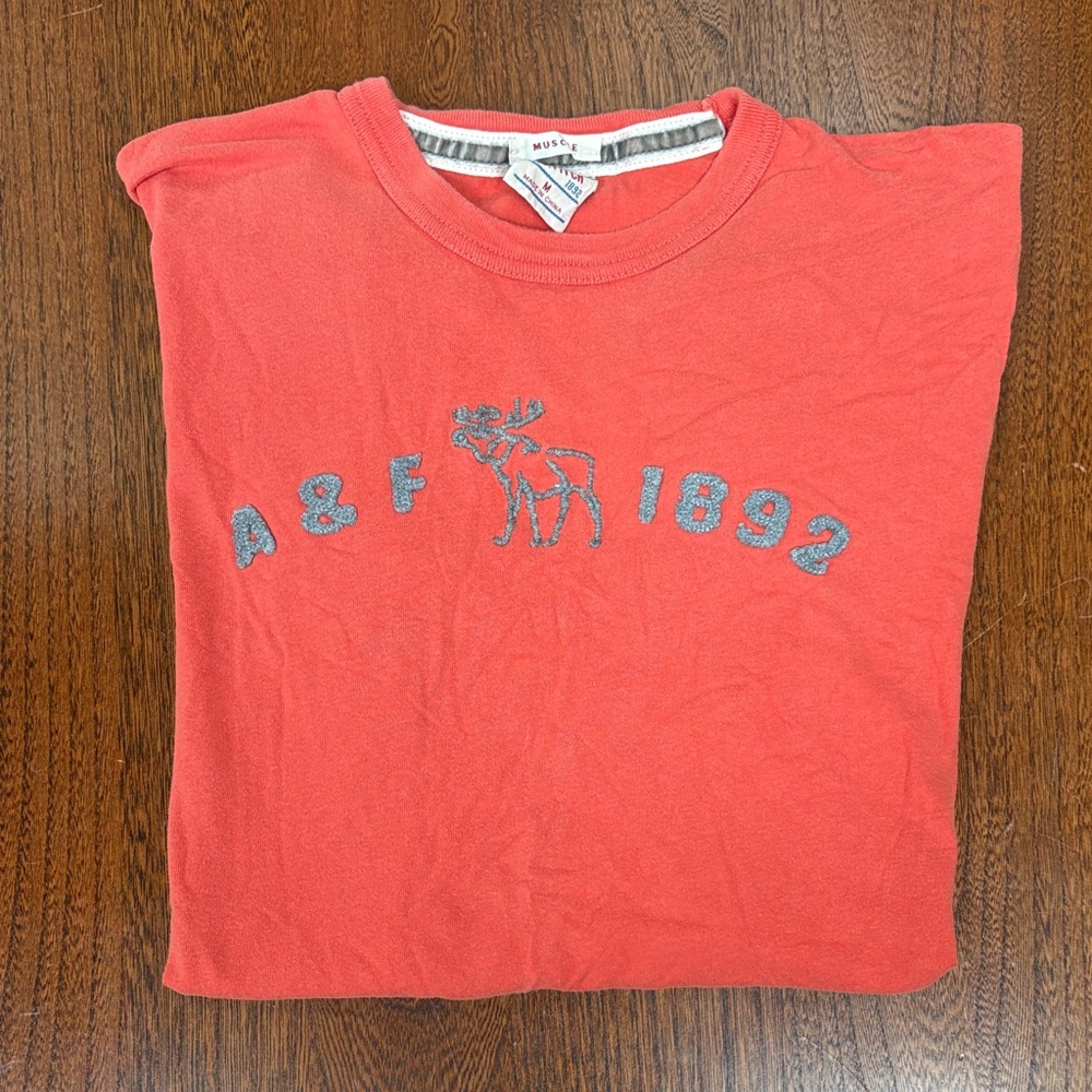 Abercrombie & Fitch Coral Vintage Muscle Tee medium